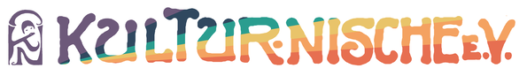 Das Logo und der Schriftzug der Kultur-Nische in Regenbogenfarben